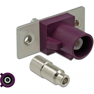 Delock FAKRA D apa rugóscsap forrasztáshoz 2 előre préselt lyuk