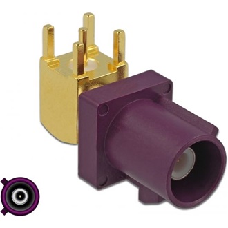 Delock FAKRA D-dugó 90° PCB