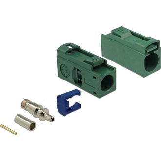 Delock FAKRA E 25 mm (hosszú) anya a krimpeléshez