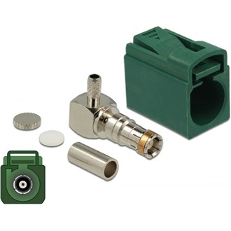 Delock FAKRA E anya 90° krimpeléshez