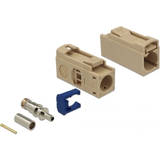 Delock FAKRA I 25 mm (hosszú) anya a krimpeléshez