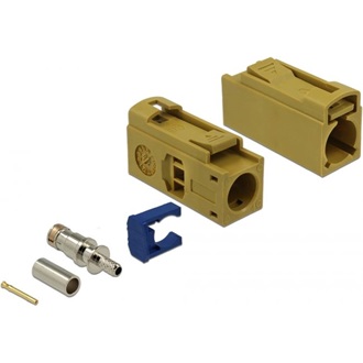 Delock FAKRA K 25 mm (hosszú) anya a krimpeléshez