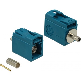 Delock FAKRA Z 21 mm (rövid) anya a krimpeléshez