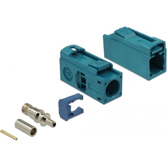 Delock FAKRA Z 25 mm (hosszú) anya a krimpeléshez