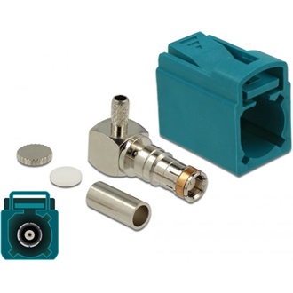 Delock FAKRA Z anya 90° krimpeléshez