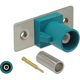 Delock FAKRA Z apa rugóscsap krimpeléshez 2 előre préselt lyuk