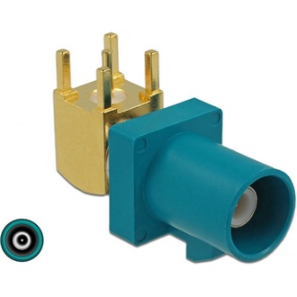 Delock FAKRA Z-dugó 90° PCB