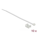 Delock Fehér csavart biztosító foglalat készlet 15 x 10 mm H 200 x Sz 3,6 mm kábellel