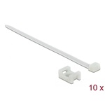 Delock Fehér csavart biztosító foglalat készlet 23 x 16 mm H 150 x Sz 7,2 mm kábellel