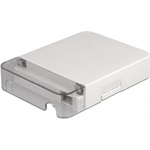 Delock Fehér száloptikai csatlakozódoboz falra szereléshez 1 db SC Simplex vagy LC Duplex-hez