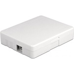 Delock Fehér száloptikai csatlakozódoboz falra szereléshez 2 db SC Simplex vagy LC Duplex-hez