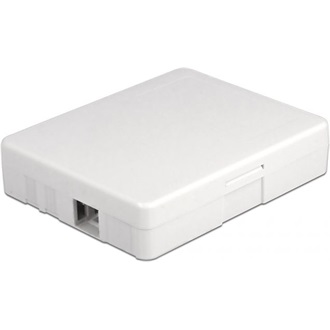 Delock Fehér száloptikai csatlakozódoboz falra szereléshez 2 db SC Simplex vagy LC Duplex-hez