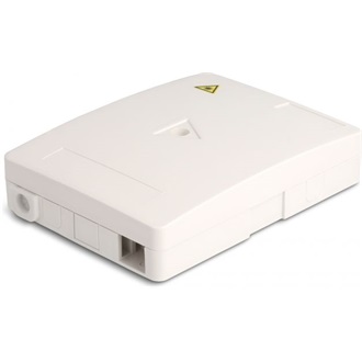 Delock Fehér száloptikai csatlakozódoboz falra szereléshez 2 db SC Simplex vagy LC Duplex-hez