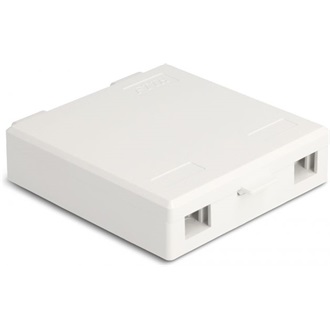 Delock Fehér száloptikai csatlakozódoboz falra szereléshez 2 db SC Simplex vagy LC Duplex-hez