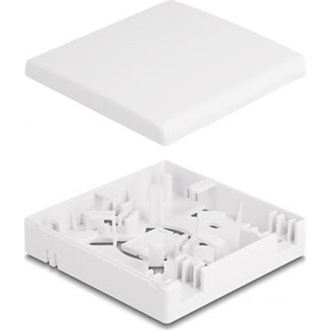 Delock Fehér száloptikai csatlakozódoboz falra szereléshez 2 db SC Simplex vagy LC Duplex-hez