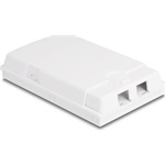 Delock Fehér száloptikai csatlakozódoboz falra szereléshez 2 db SC Simplex vagy LC Duplex-hez