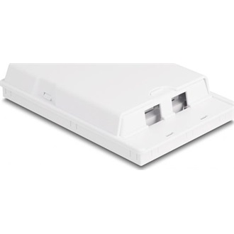 Delock Fehér száloptikai csatlakozódoboz falra szereléshez 2 db SC Simplex vagy LC Duplex-hez