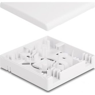 Delock Fehér száloptikai csatlakozódoboz falra szereléshez 2 db SC Simplex vagy LC Duplex-hez