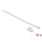 Delock Fehér színű, összekapcsoló pánt készlet 9,5 mm H 200 x Sz 4,8 mm kábelekkel