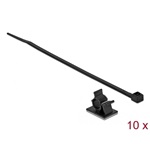 Delock Fekete, 25 x 18 mm-es kábelfogó H 200 x Sz 3,6 mm - kábellel