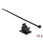 Delock Fekete, 37 x 18 mm-es kábelfogó H 300 x Sz 4,8 mm - kábellel