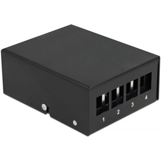 Delock Fekete 4 portos Keystone próbapanel
