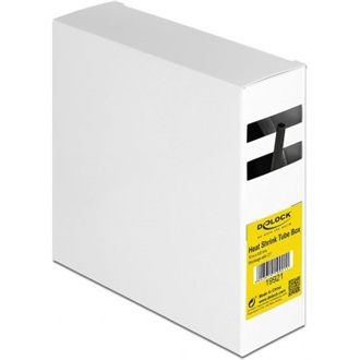 Delock Fekete, hő csökkentő csődoboz 10 m x 4,8 mm