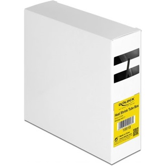 Delock Fekete, hő csökkentő csődoboz 15 m x 1,2 mm
