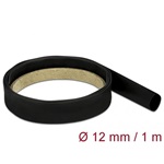Delock Fekete hőcsökkentő cső 1 m x 12 mm