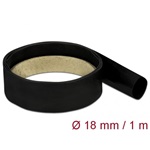 Delock Fekete hőcsökkentő cső 1 m x 18 mm