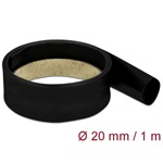 Delock Fekete hőcsökkentő cső 1 m x 20 mm