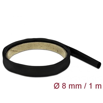 Delock Fekete hőcsökkentő cső 1 m x 8 mm
