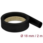 Delock Fekete hőcsökkentő cső 2 m x 18 mm