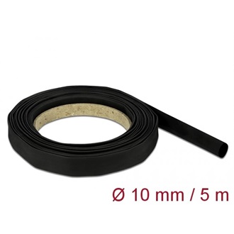 Delock Fekete hőcsökkentő cső 5 m x 10 mm