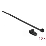 Delock Fekete színű, összekapcsoló pánt készlet 4,8 mm H 150 x Sz 2,5 mm kábelekkel