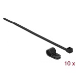 Delock Fekete színű, összekapcsoló pánt készlet 7,9 mm H 250 x Sz 3,6 mm kábelekkel