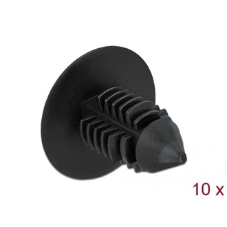 Delock Fenyő alakú kapocs, fekete 10 db