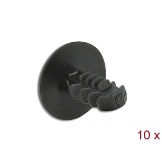 Delock Fenyő alakú kapocs, fekete 10 db