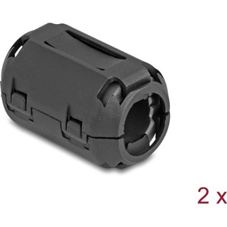 Delock Ferrit mag / ferrit gyűrű kábel körbevételére 13 mm 2 db., fekete színű