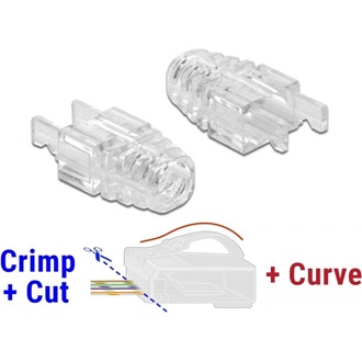 Delock Feszültség csökkentő keret RJ45 krimpelő és vágó apához 20 darab