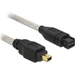 Delock Firewire 9pin -> Firewire 4pin M/M adatkábel 1m fekete