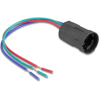 Delock Foglalat 19 mm-es 3 tűs Nyomó Gomb vagy Kapcsoló