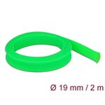 Delock Fonott kábelharisnya nyújtható 2 m x 19 mm zöld