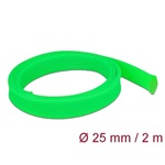 Delock Fonott kábelharisnya nyújtható 2 m x 25 mm zöld