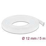 Delock Fonott kábelharisnya nyújtható 5 m x 12 mm fehér