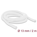 Delock Fonott kábelharisnya önzáródó 2 m x 13 mm fehér