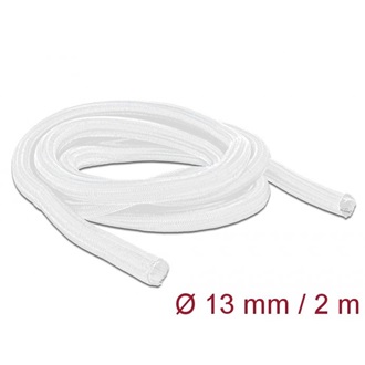 Delock Fonott kábelharisnya önzáródó 2 m x 13 mm fehér