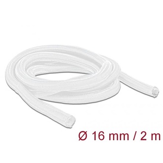 Delock Fonott kábelharisnya önzáródó 2 m x 16 mm fehér