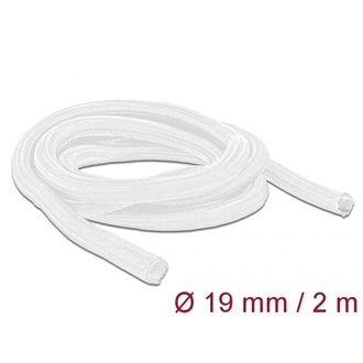 Delock Fonott kábelharisnya önzáródó 2 m x 19 mm fehér