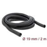 Delock Fonott kábelharisnya önzáródó 2 m x 19 mm fekete